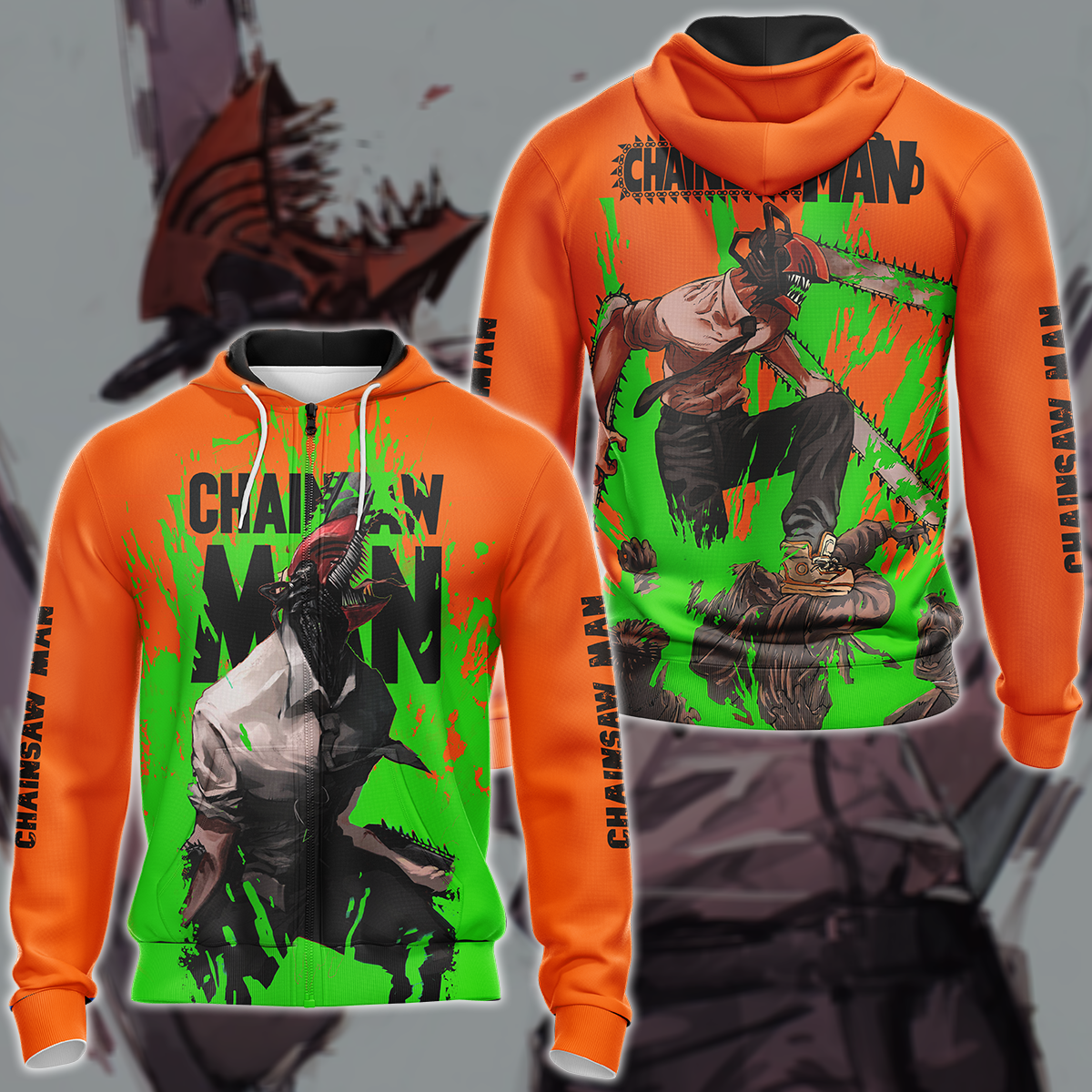 Chainsaw Man Anime Manga 3D All Over Print T-shirt Tank Top Zip Hoodie Pullover Hoodie Hawaiian Shirt Beach Shorts Jogger Zip Hoodie S 