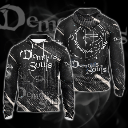 Demon's Souls All Over Print T-shirt Tank Top Zip Hoodie Pullover Hoodie Hawaiian Shirt Zip Hoodie S 