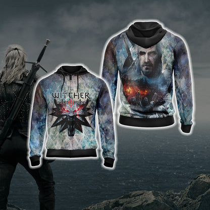 The Witcher Wild Hunt Unisex 3D T-shirt Zip Hoodie XS 