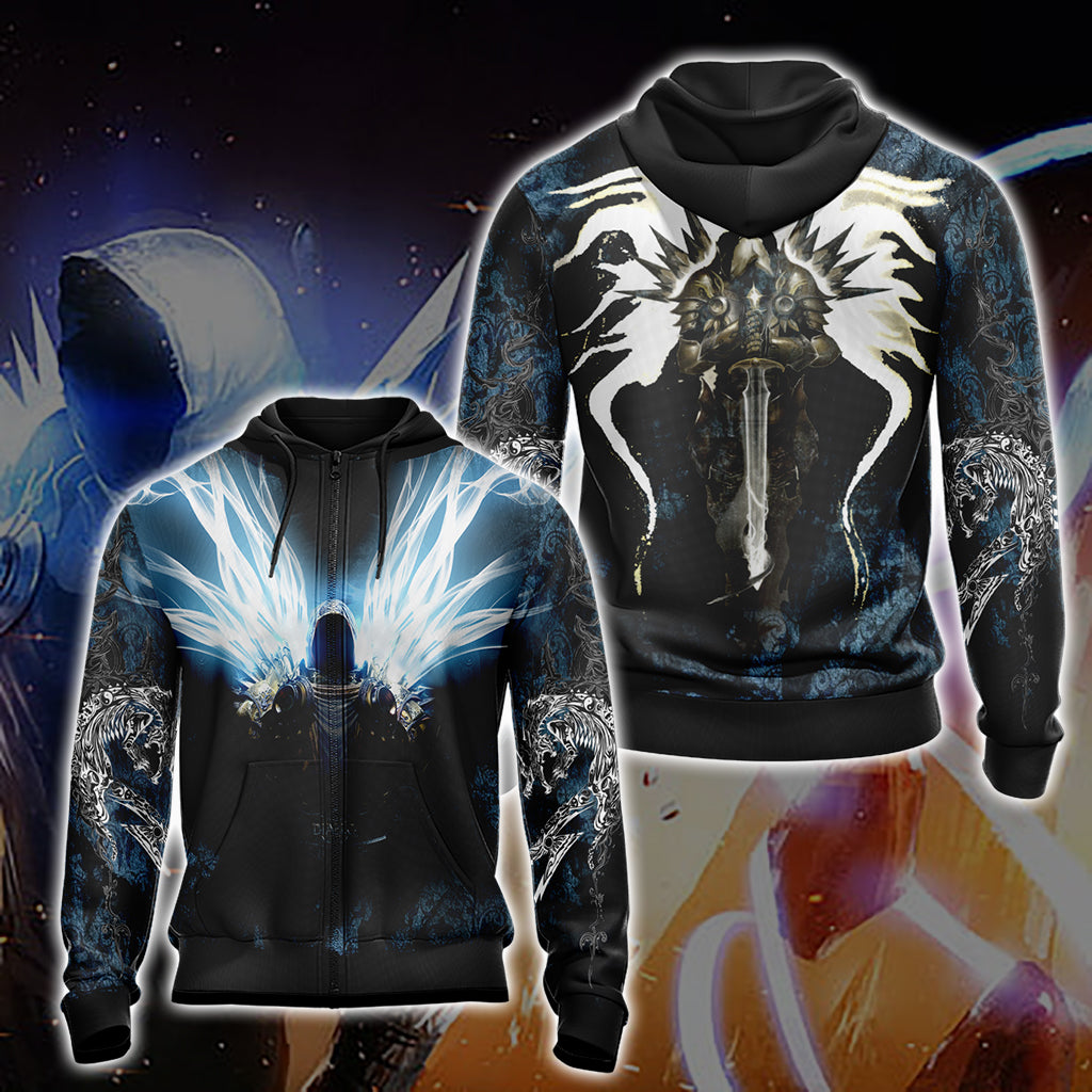 Diablo Tyrael New Version Unisex 3D T-shirt Zip Hoodie XS 
