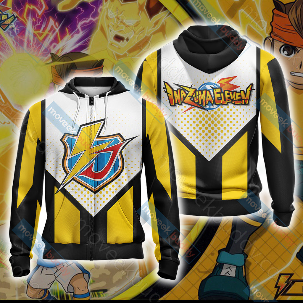 Inazuma Eleven Unisex 3D T-shirt Zip Hoodie XS 