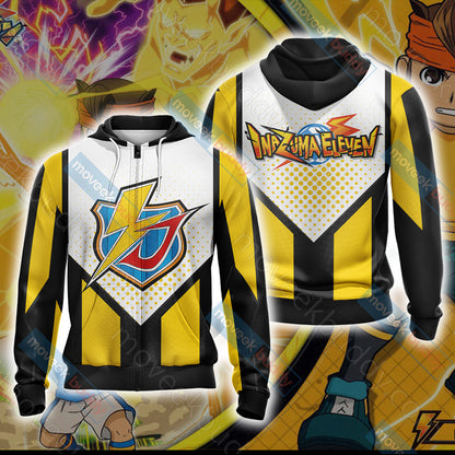 Inazuma Eleven Unisex 3D T-shirt Zip Hoodie XS 
