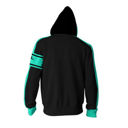 Hatsune Miku Cosplay Love Is War Zip Up Hoodie Jacket   