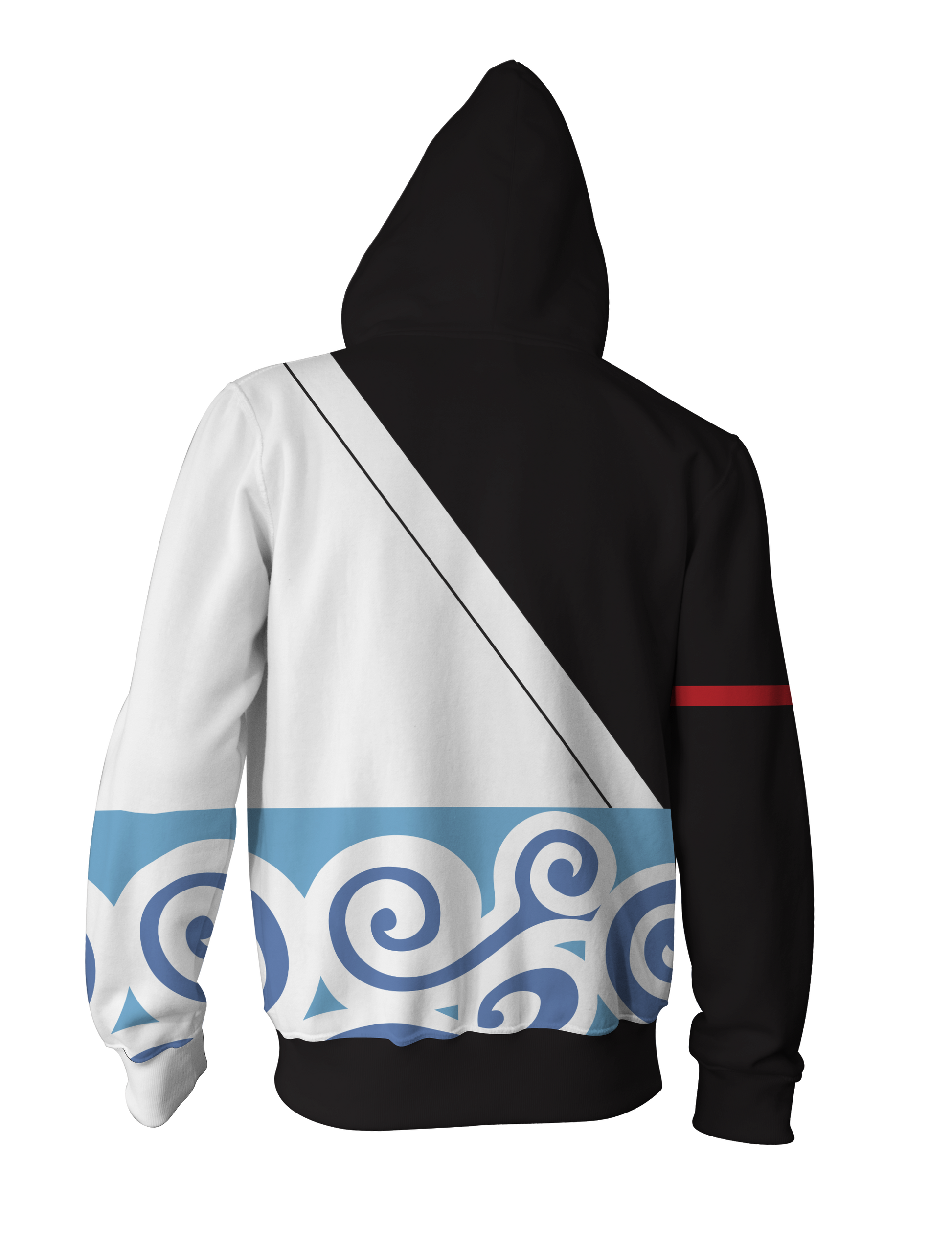 Gintama Sakata Gintoki Cosplay Zip Up Hoodie Jacket   