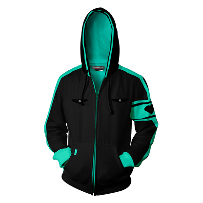 Hatsune Miku Cosplay Love Is War Zip Up Hoodie Jacket   
