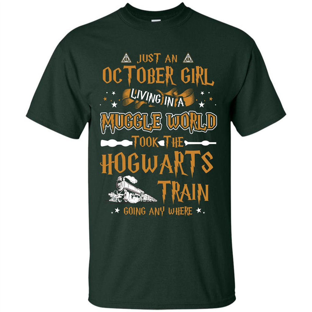 Harry Potter T-shirt Just An October Girl Living In A Muggle World   