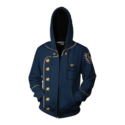 Battlestar Galactica Cosplay Zip Up Hoodie Jacket   