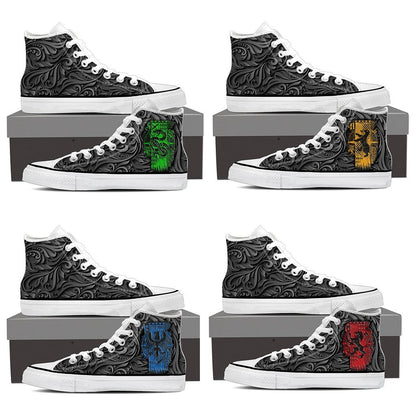 Slytherin Harry Potter High Top Shoes   