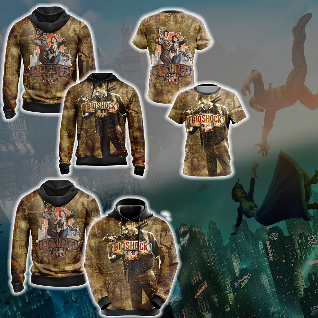 BioShock Infinite New Unisex 3D T-shirt   