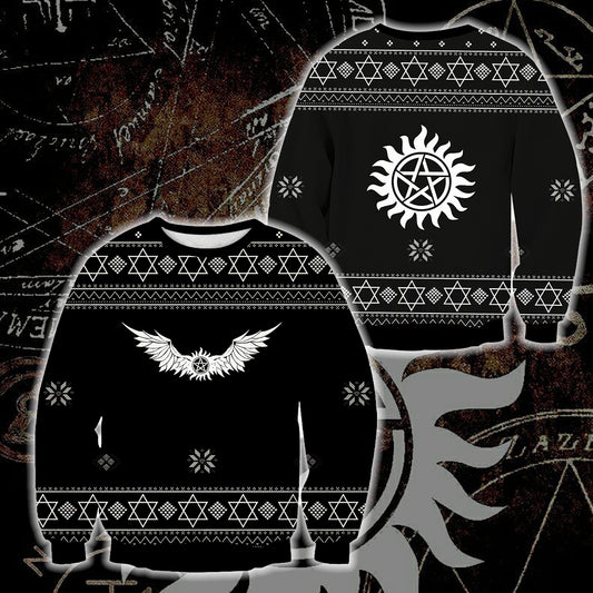 Supernatural (tv series) - Ugly Christmas 3D Sweater   