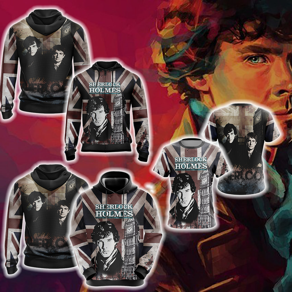 Sherlock (TV series) New Unisex 3D T-shirt   