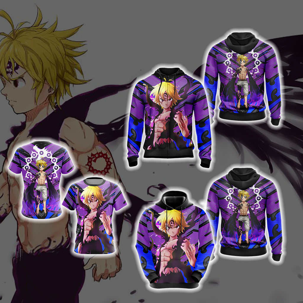 The Seven Deadly Sins - Meliodas Unisex 3D T-shirt   