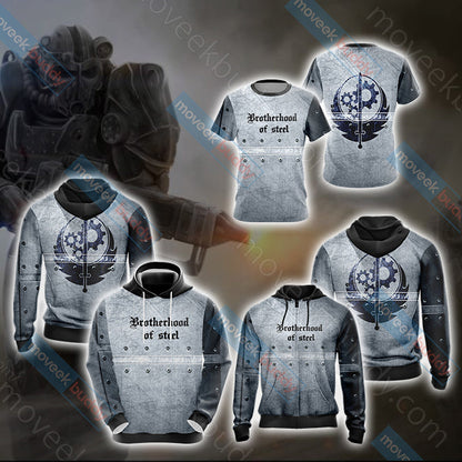 Fallout 4 - Brotherhood of steel Unisex 3D T-shirt   