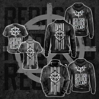 Seth Rollins - Redesign Rebuild Reclaim Unisex 3D T-shirt   