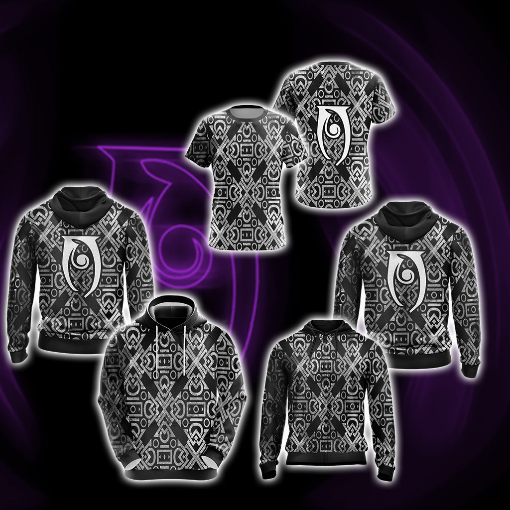 Skyrim Conjuration Symbol New Look Unisex 3D Hoodie   