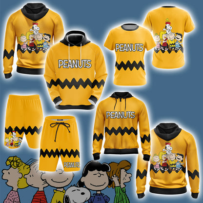 Peanuts Character  Unisex 3D T-shirt   