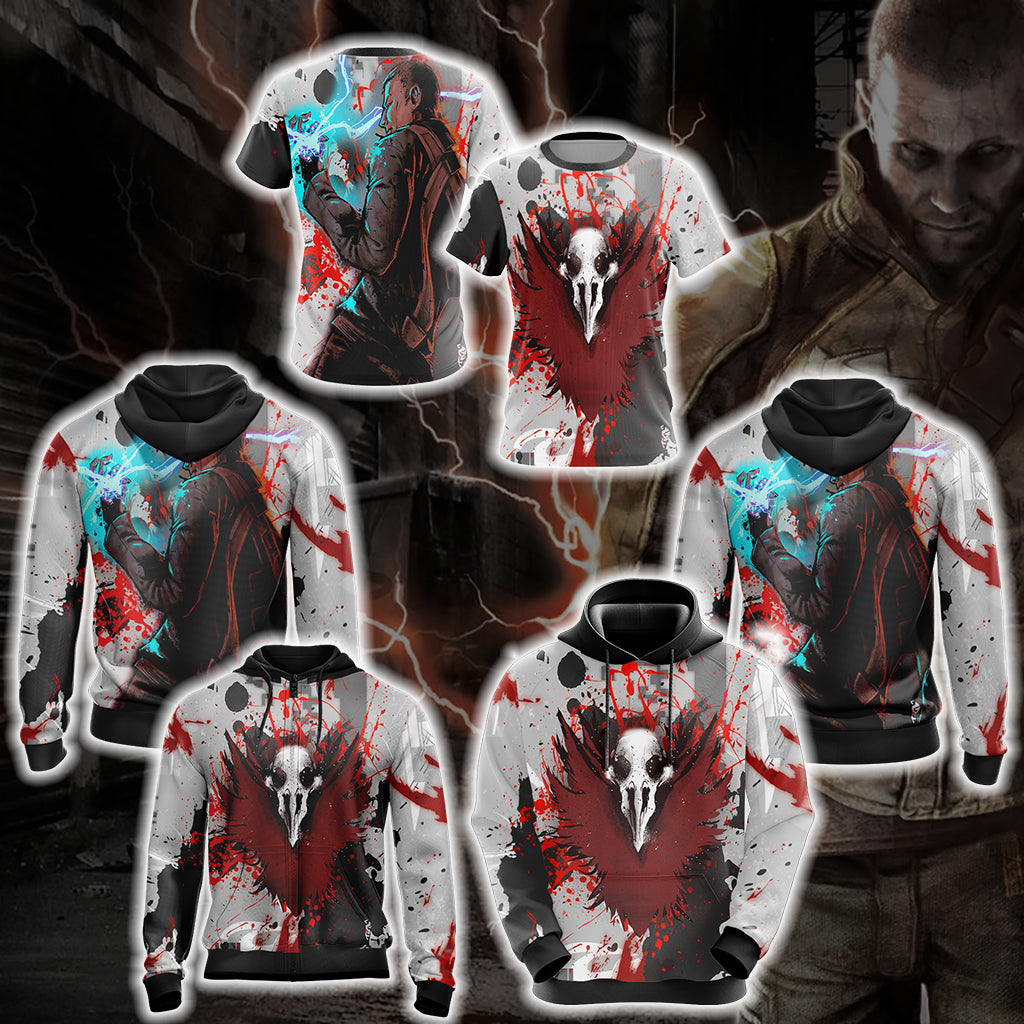 Infamous: Bad Karma Unisex 3D T-shirt   