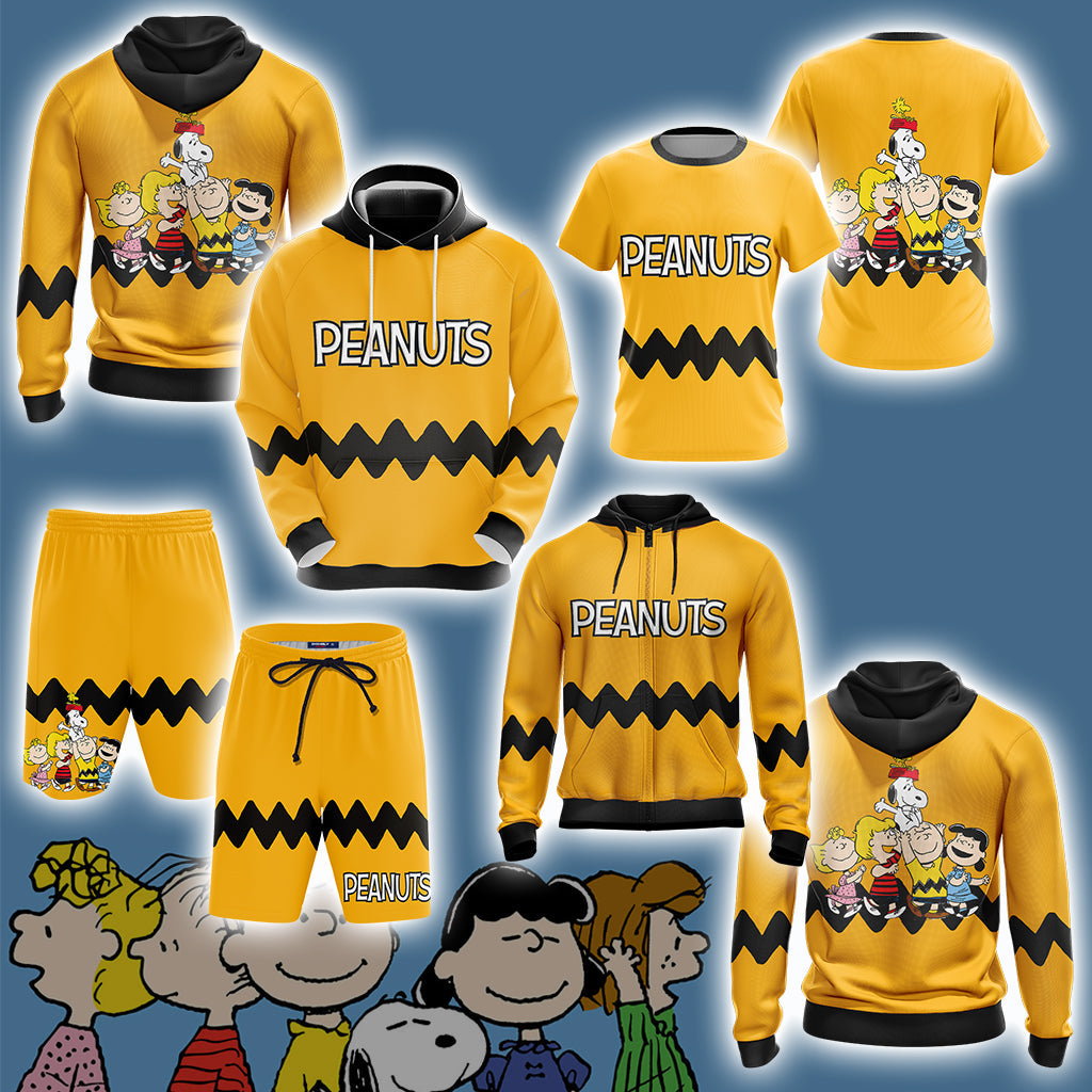 Peanuts Character  Unisex 3D T-shirt   
