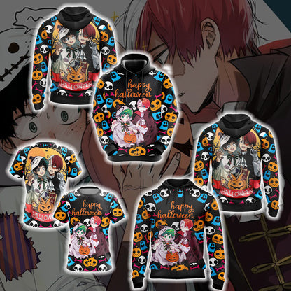 My Hero Academia - Deku and Todoroki Halloween Unisex 3D T-shirt   