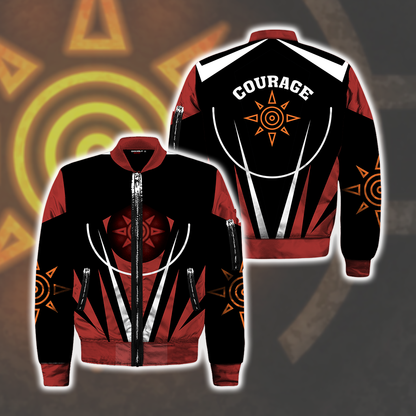 Digimon The Crest Of Courage New Look Unisex Bomber Jacket S  