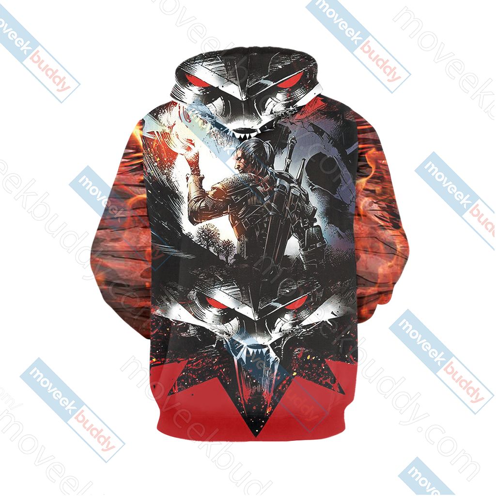 The Witcher 3 Wild Hunt Geralt 3D T-shirt   