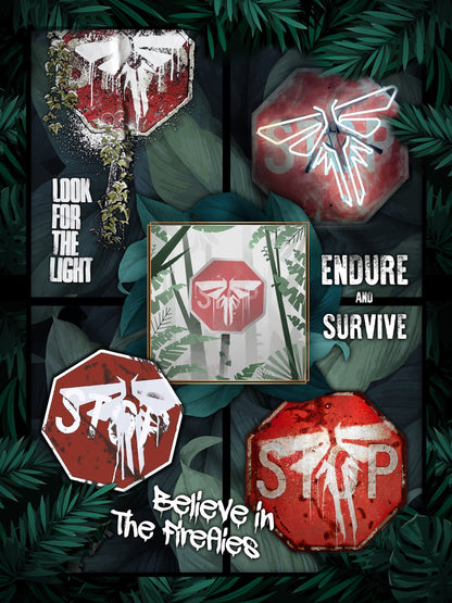 The Last Of Us Stop Sign 3D Throw Blanket   