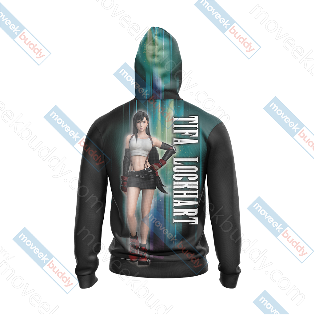 Final Fantasy VII - Tifa Lockhart Unisex Zip Hoodie T-shirt Pullover Hoodie   