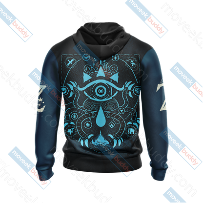 The Legend of Zelda - Sheikah Eye New  Unisex Zip Up Hoodie   