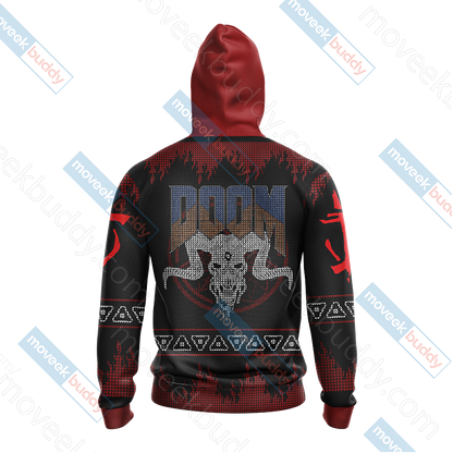 Doom Knitting Style Unisex 3D T-shirt   