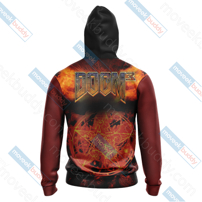 Doom 3 - Pentagram Unisex 3D T-shirt   