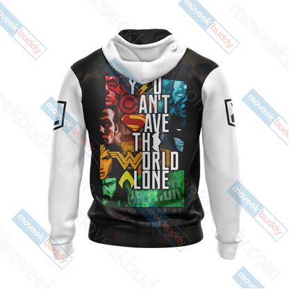 Justice League - You Can't Save The World Alone Unisex 3D T-shirt   