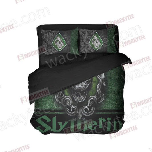 Harry Potter - Slytherin House Wacky Style New Bed Set   