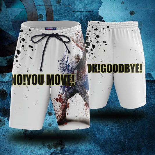 Captain America No You Move Ok Goodbye Beach Short S  