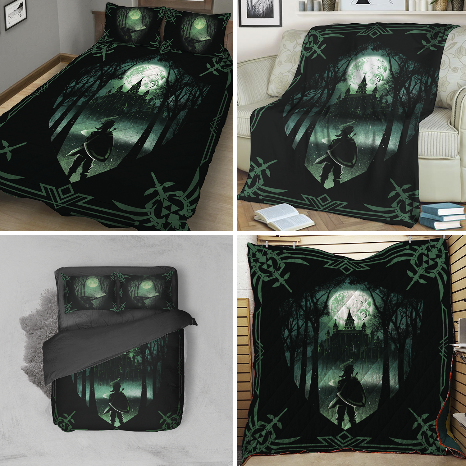The Legend Of Zelda 3D Throw Blanket   