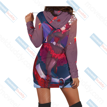 RWBY Ruby Rose 3D Hoodie Dress   