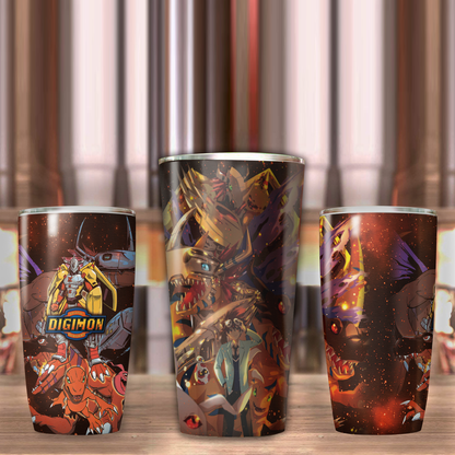 Digimon Video Game Insulated Stainless Steel Tumbler 20oz / 30oz   