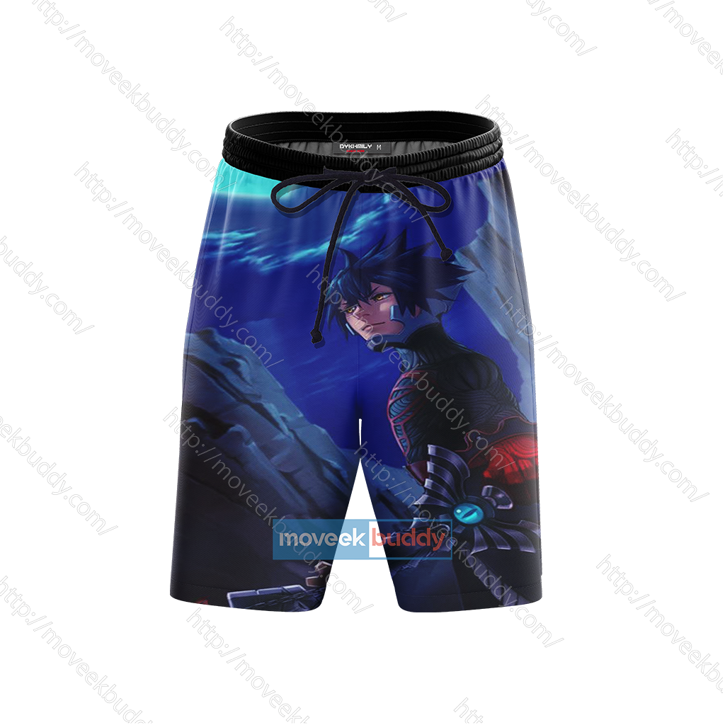 Kingdom Hearts Vanitas Cosplay 3D Beach Shorts   