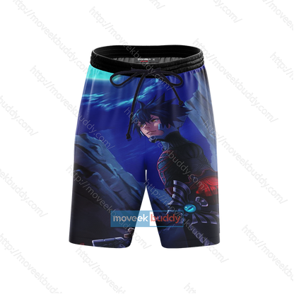 Kingdom Hearts Vanitas Cosplay 3D Beach Shorts   