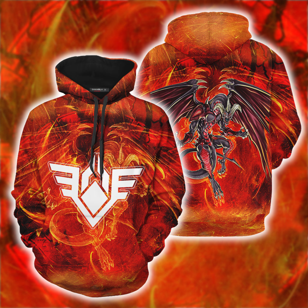 Yu-Gi-Oh! Red Dragon Archfiend Unisex 3D T-shirt Hoodie S 