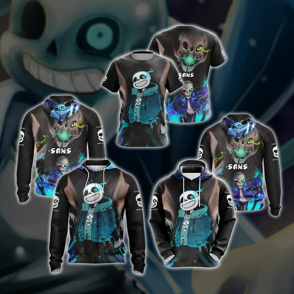 Undertale Sans Unisex 3D T-shirt   