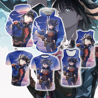Yu-Gi-Oh! Fudo Yusei New Unisex 3D T-shirt   