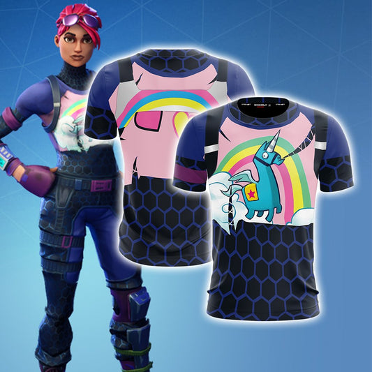 Fortnite Brite Bomber Skin Unisex 3D T-shirt   
