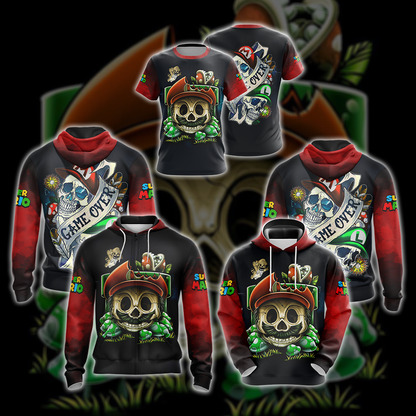 Mario Skull Unisex 3D T-shirt   