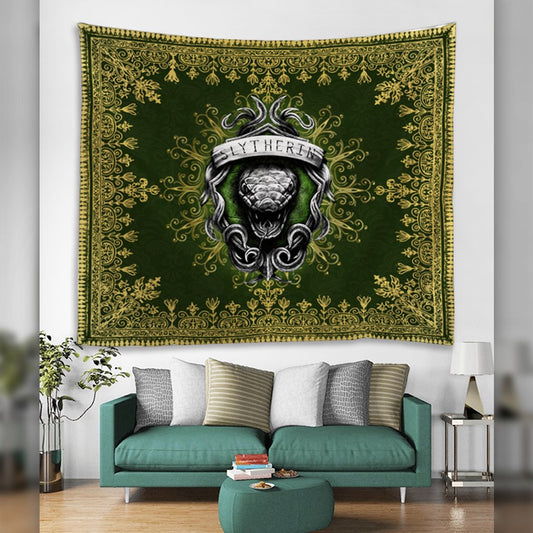 Mandala The Slytherin Snake Harry Potter 3D Tapestry 150cm x 130cm  