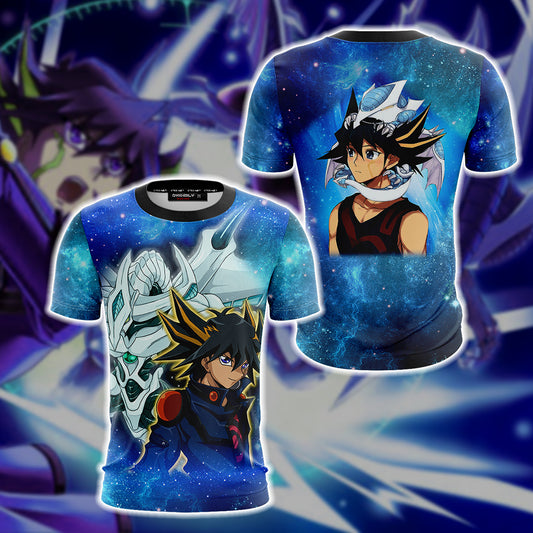 Yu-Gi-Oh! Yusei Fudo and Stardust Dragon New Version 3D T-shirt   