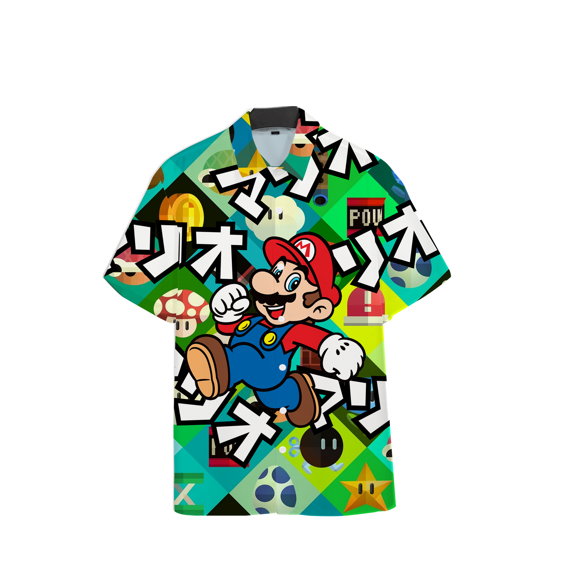Mario Japan Unisex Hawaiian Shirt   