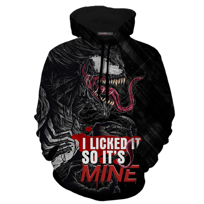 I Licked It So It's Mine Venom 3D Hoodie   