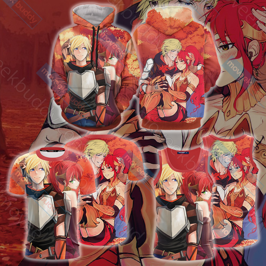 RWBY Jaune and Pyrrha Unisex 3D T-shirt   