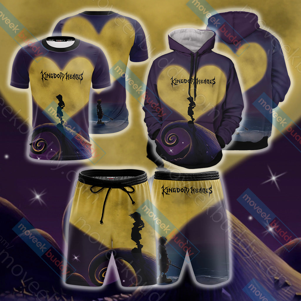 Kingdom Hearts New Version Unisex 3D Beach Shorts   