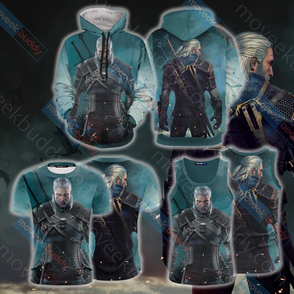 The Witcher: Wild Hunt Geralt of Rivia Unisex 3D T-shirt   